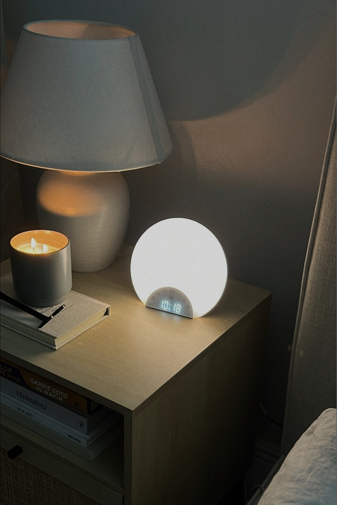 Home decor, neutral home, nightstand aesthetic, Hatch Alarm 

#LTKhome #LTKGiftGuide #LTKstyletip