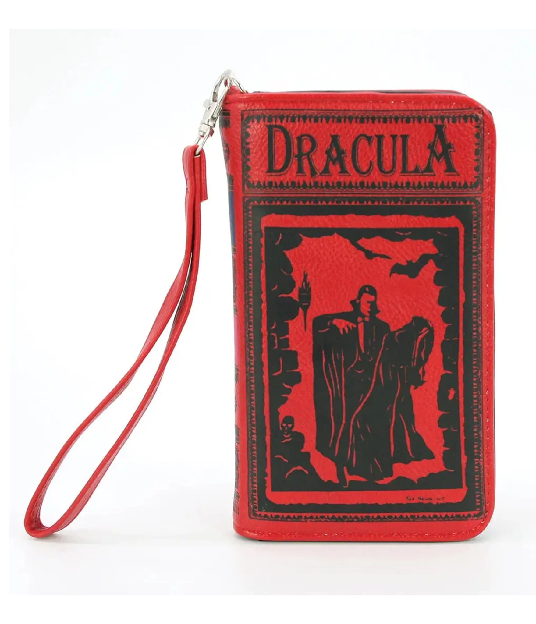 Red Faux Leather Dracula Novel Wallet | Unique Vintage - North America