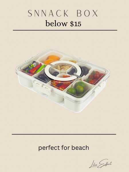  Snack Box Container

Beach essentials • picnic must have • road trip essentials • Amazon finds • kids friendly 

#LTKHome #LTKTravel #LTKKids