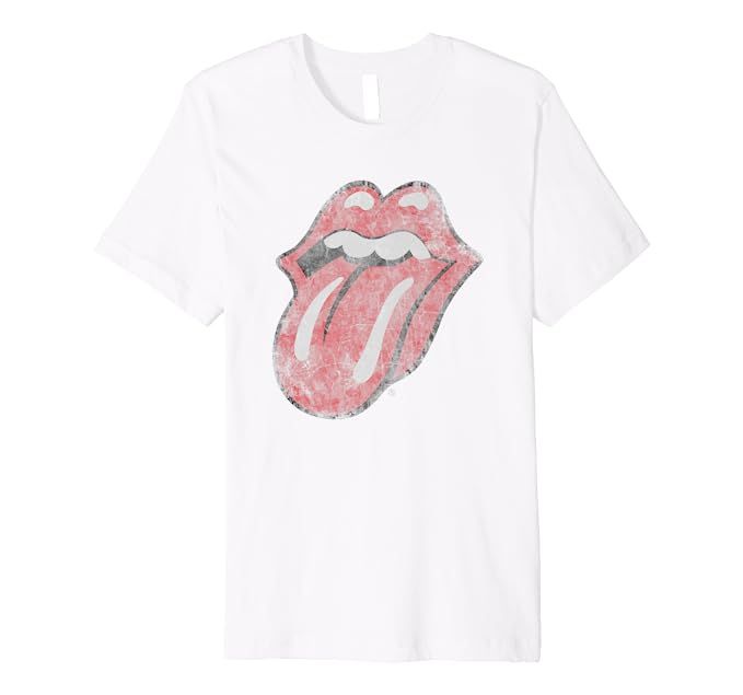 Mens The Rolling Stones Distressed Tongue T-Shirt | Amazon (US)