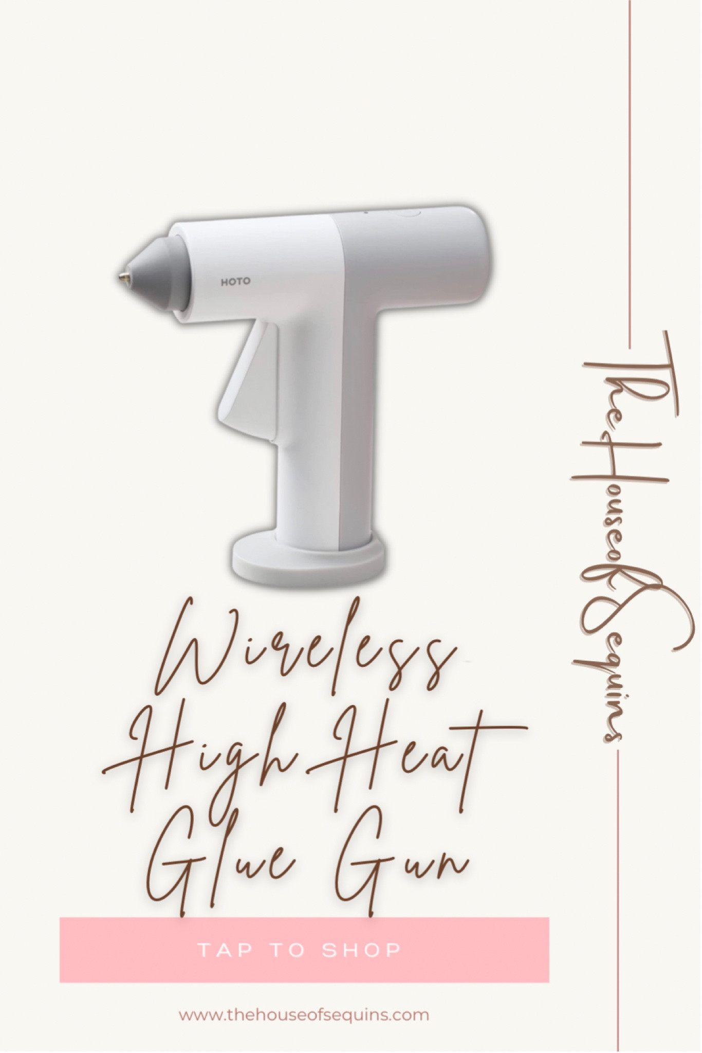 Wireless high heat glue gun, smart power off, rechargeable, precise. Amazon finds, Walmart finds. #thehouseofsequins #houseofsequins #tiktok #reels #lifehacks #diy #craft #crafting