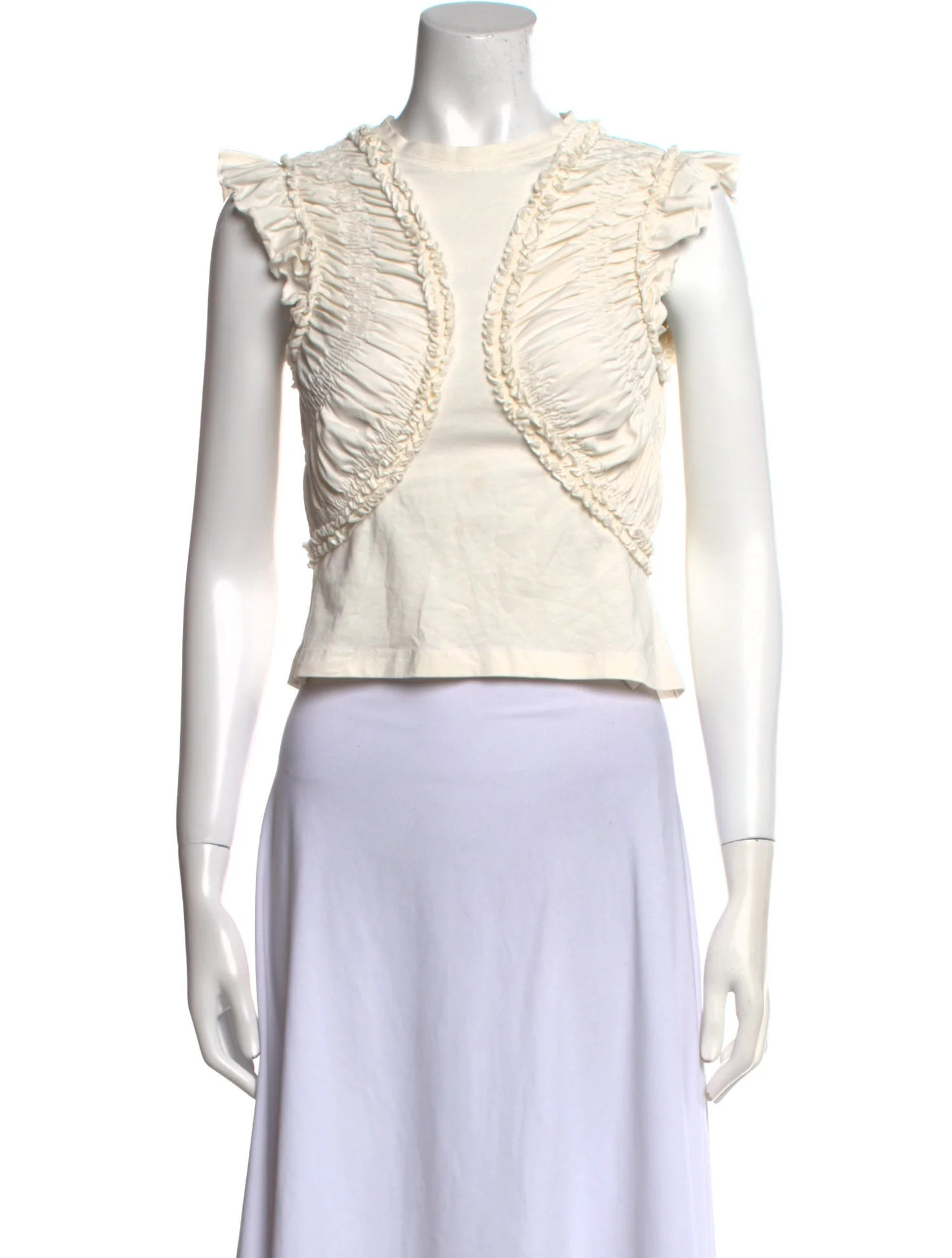 Mock Neck Sleeveless Crop Top | The RealReal