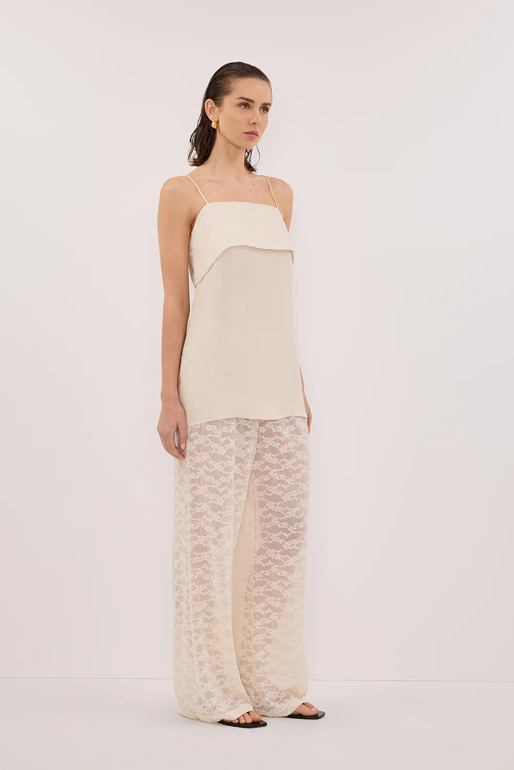 IDA SANDSTONE CUPRO FOLDOVER CAMI | DISSH