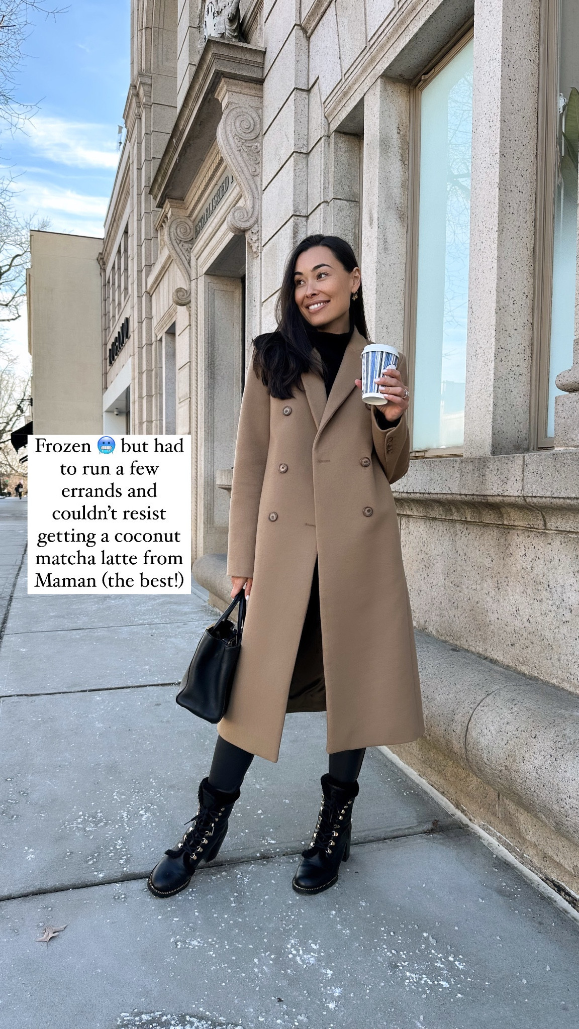 Double breasted coat, snow boots, winter outfit, everyday style, classic outfit. 

#LTKSeasonal #LTKShoeCrush #LTKWorkwear