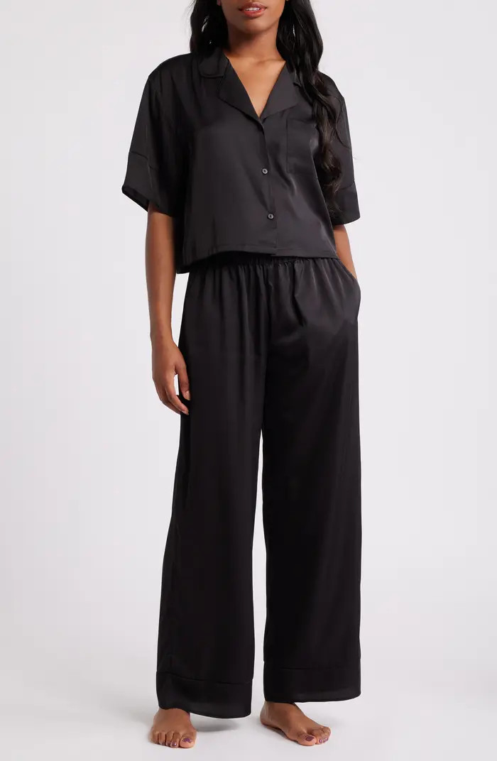 Boxy Everyday Satin Pajamas | Nordstrom