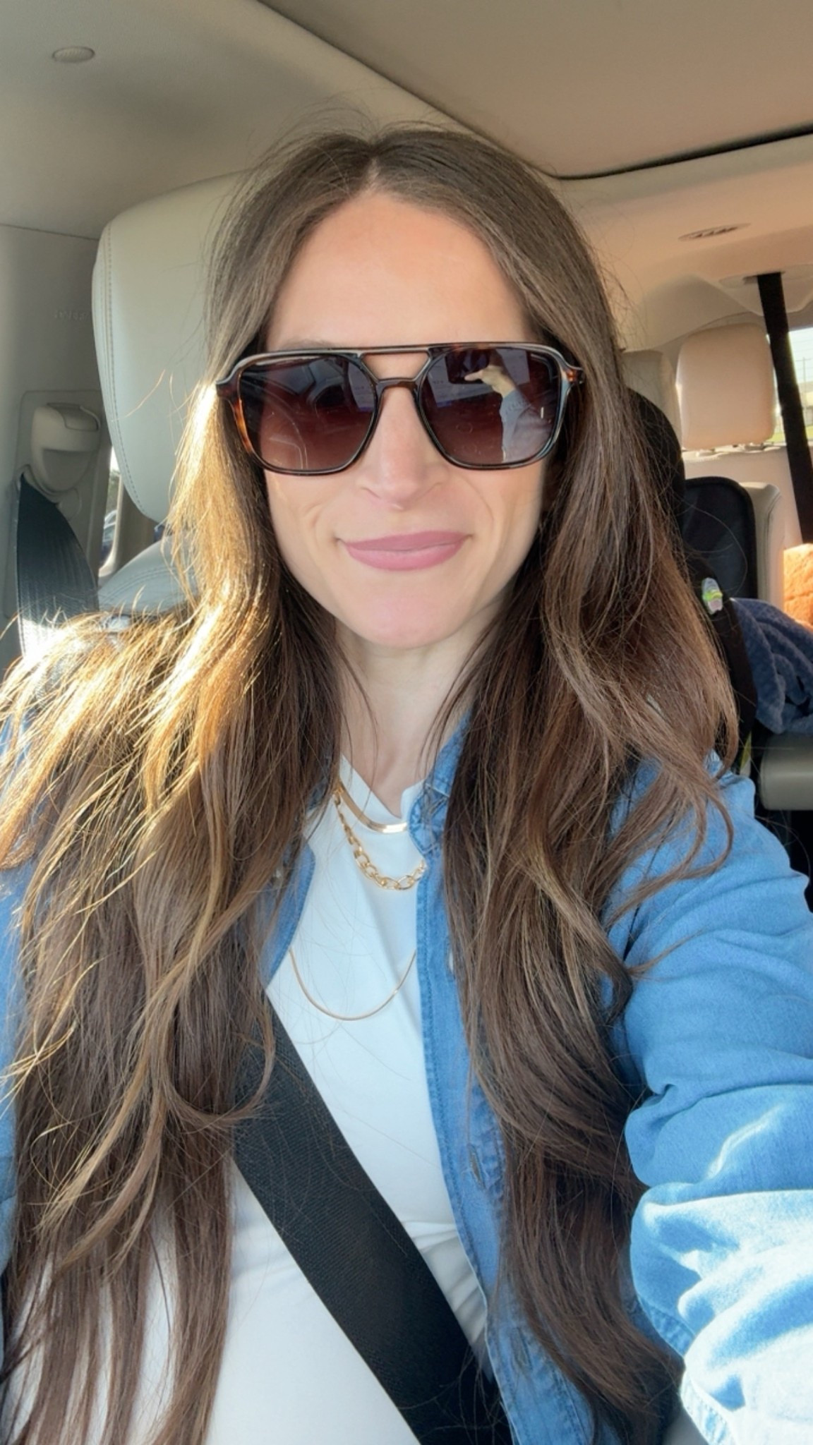 One of my favorite pairs of sunnies is on SALE! I have multiple colors. No metal nose piece to snag your hair when you put them on your head!

#LTKootd #LTKSaleAlert #LTKmomlife