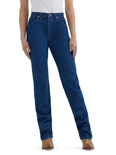 Wrangler Women's Cowboy Cut High Rise Slim Fit Tapered Leg Jean, Prewash, 11-30 | Amazon (US)