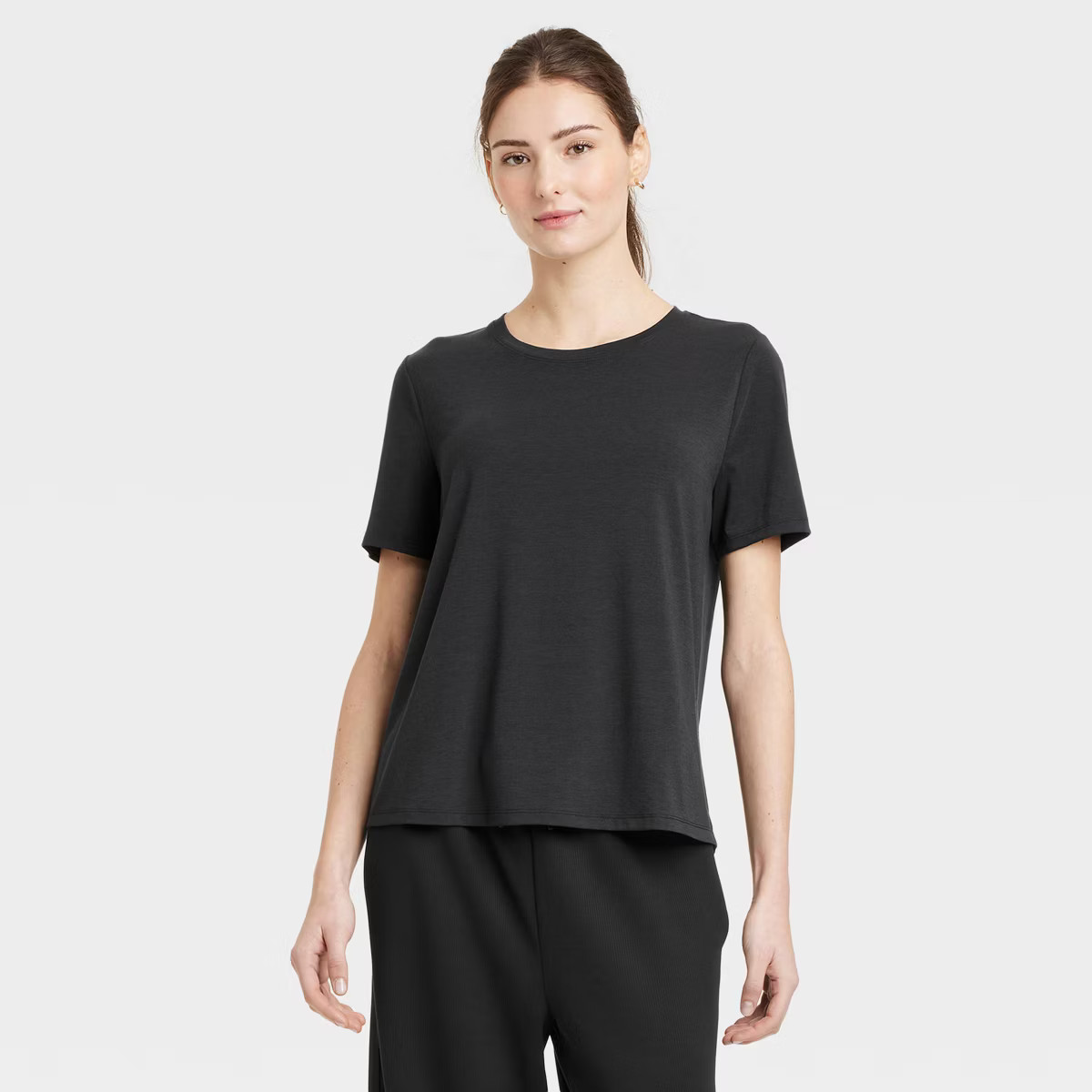 Women's Beyond Ease Crewneck Legging Friendly Short Sleeve T-Shirt - All In Motion™ | Target