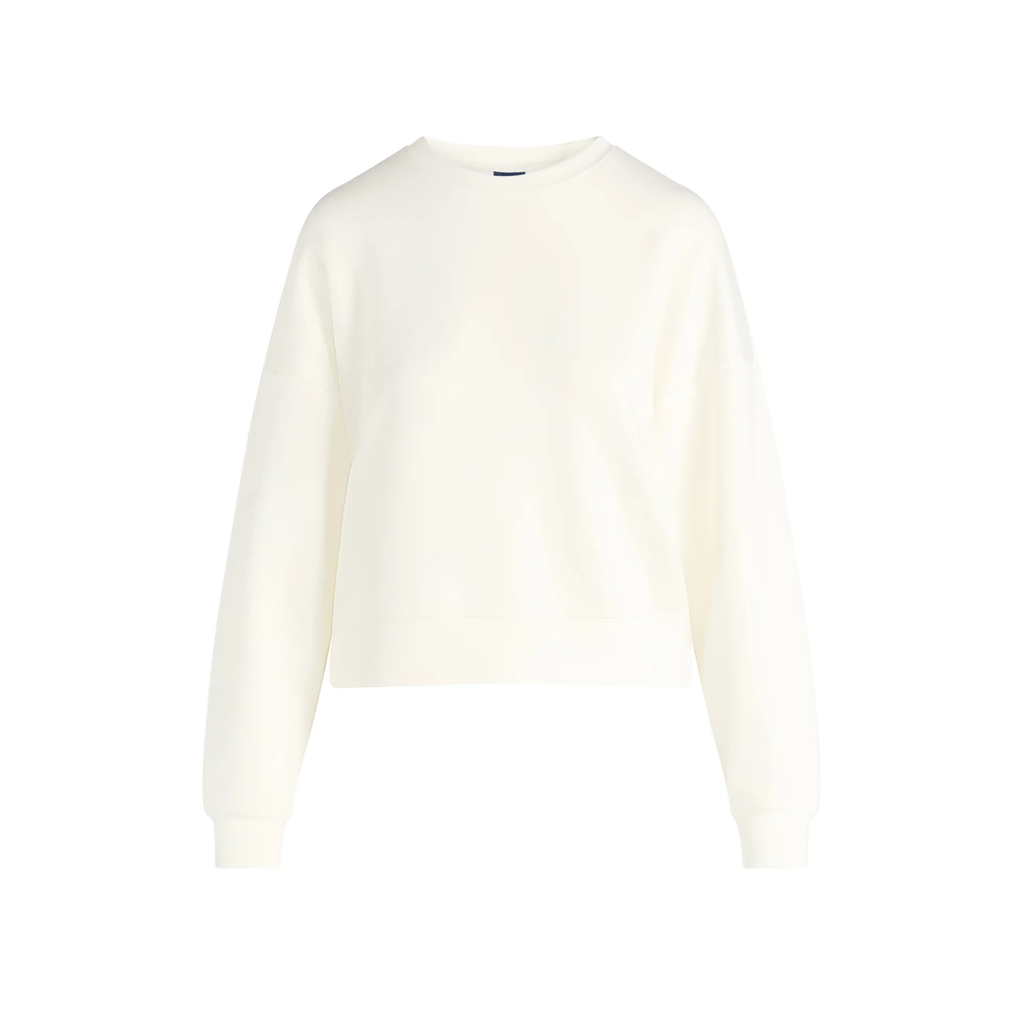 Scoop Women's and Women's Plus New Scubaknit Cropped Sweatshirt with Drop Sleeves, Sizes XS-4X | Walmart (US)