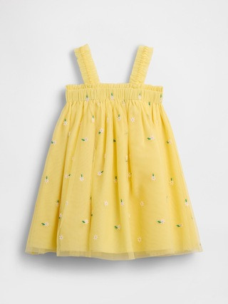 Baby & Toddler Embroidered Daisy Tulle Dress | Gap (US)