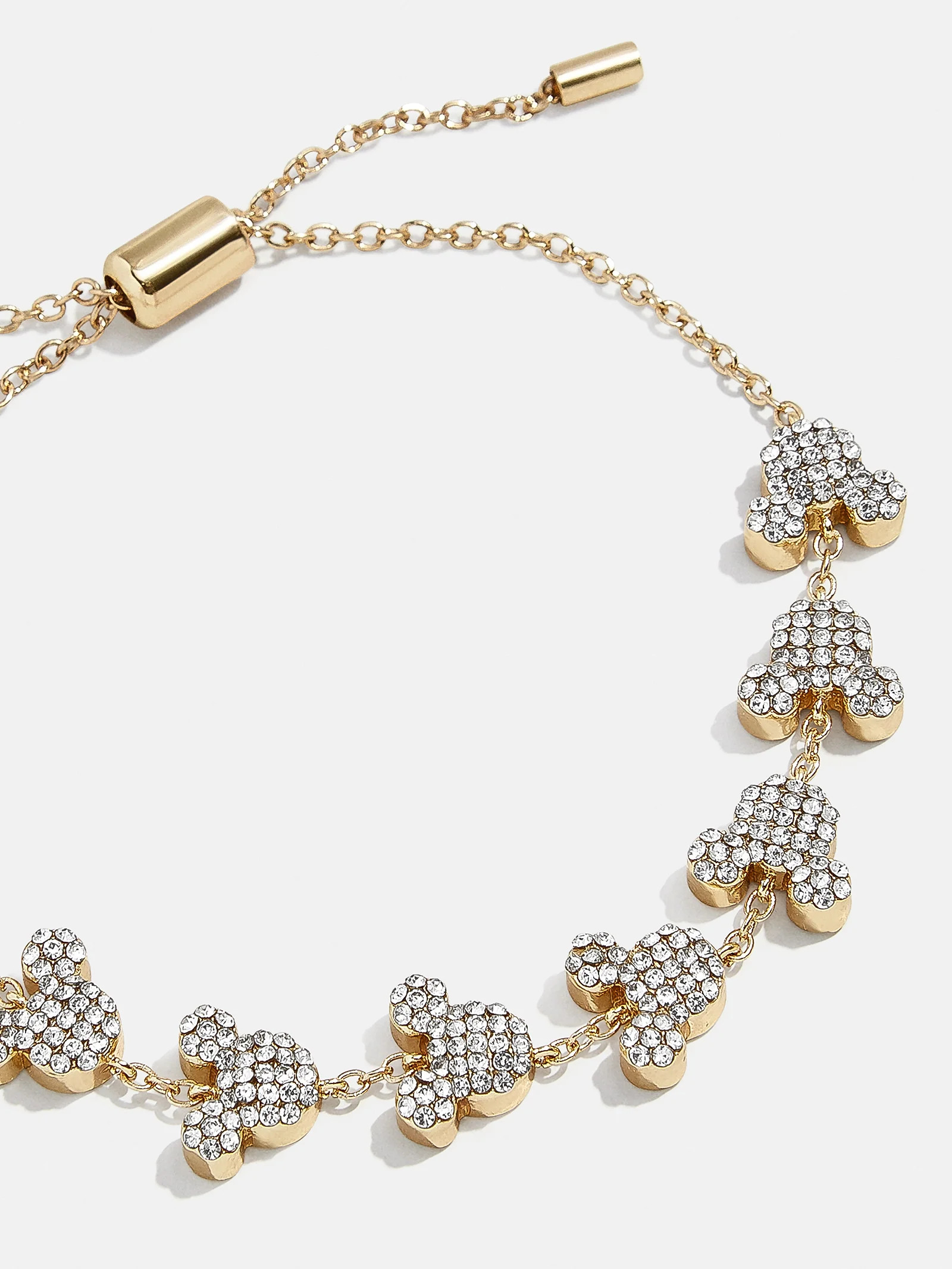 Mickey Mouse Disney Pavé Pull-Tie Bracelet | BaubleBar (US)