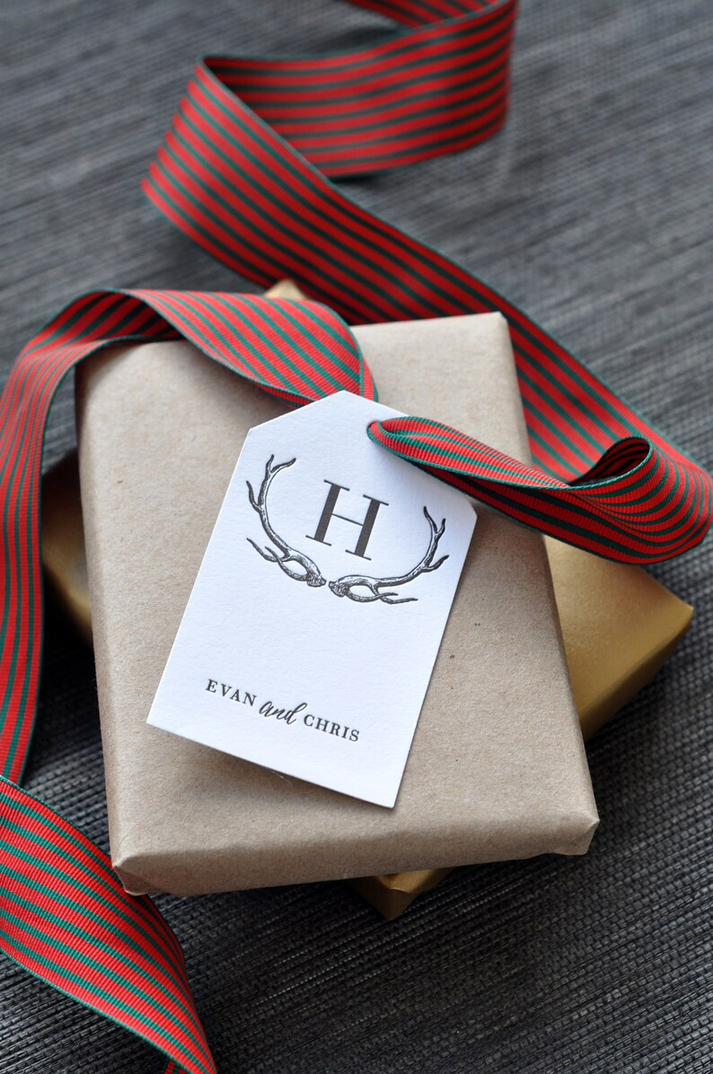 Personalized Letterpress Gift Tags T27 Custom Gift Tag - Etsy | Etsy (US)