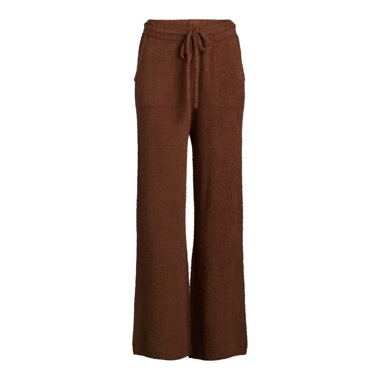 Joyspun Women's and Women’s Plus Chenille Pull-On Pants, 28” Inseam, Size XS - 3X | Walmart (US)