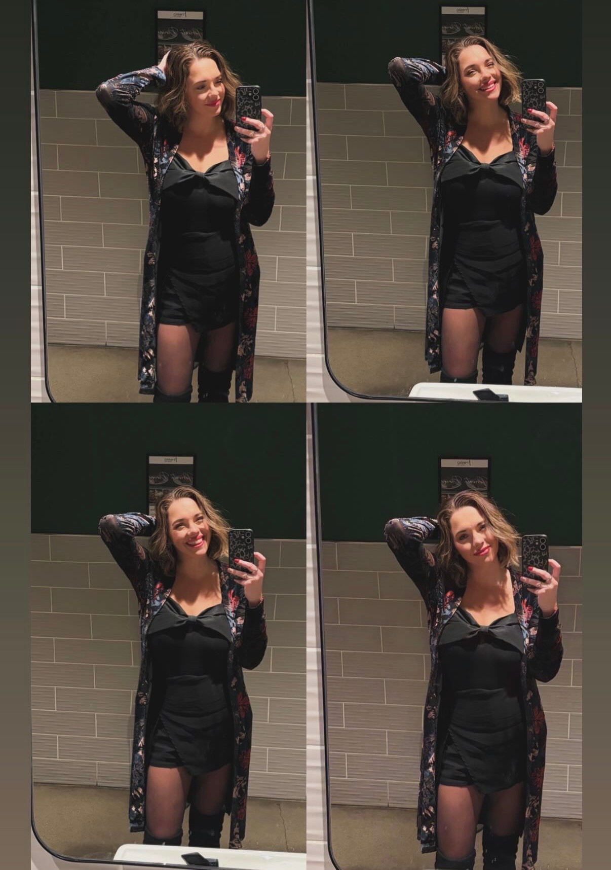 Love a good bathroom selfie when the lighting is 🔥