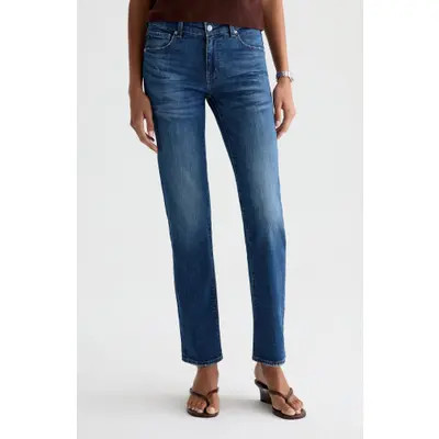 AG Sandra Low Rise Straight Leg Jeans in 18 Years Bisou at Nordstrom, Size 25 | Nordstrom
