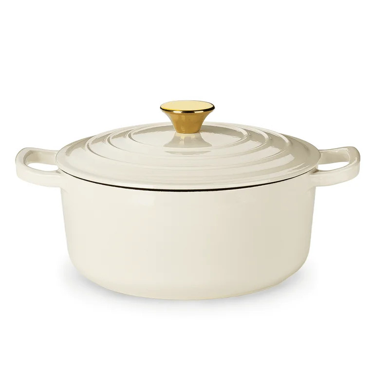 Carote 4.5QT Enamel Cast Iron Dutch Oven, 9.5 Inch Round Soup Pot with Lid, Induction Compatible,... | Walmart (US)