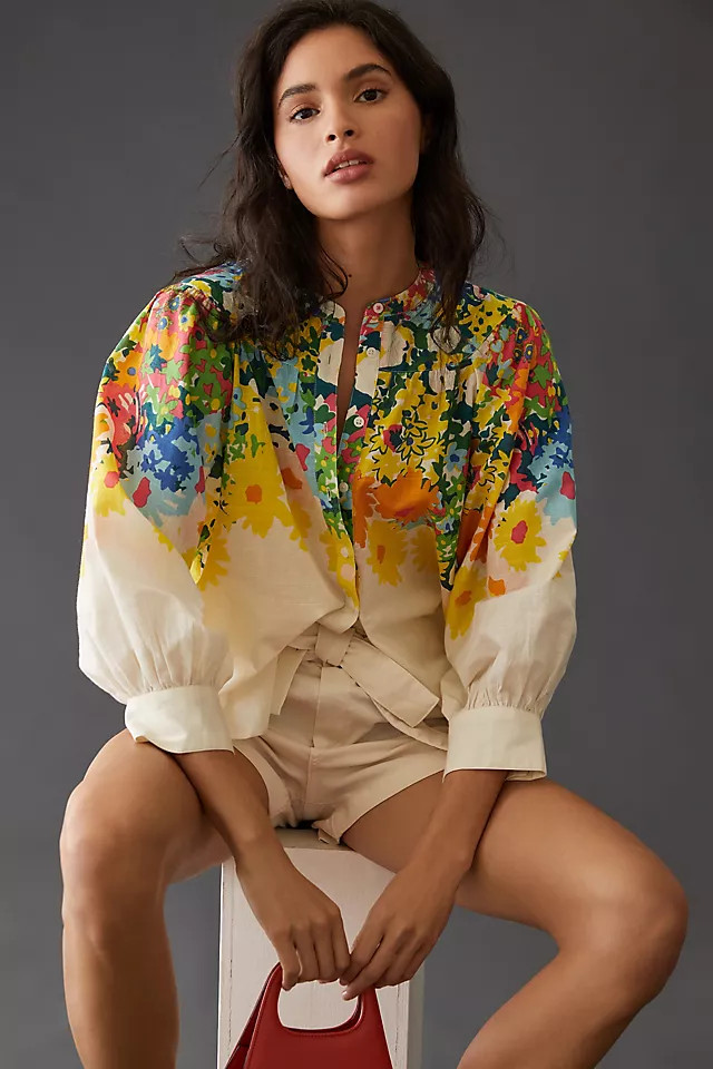 Sarah Campbell for Anthropologie Floral Blouse | Anthropologie (US)