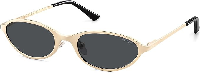 SOJOS Small Narrow Trendy Oval Cat Eye Polarized Sunglasses SJ1287N | Amazon (US)