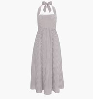 The Fleur Midi Dress - Chocolate Gingham | Hill House Home US