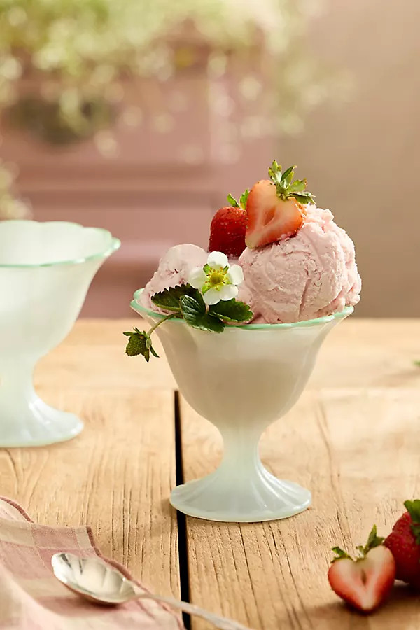 Ruffle Rim Dessert Coupes, Set of 2 | Anthropologie (US)