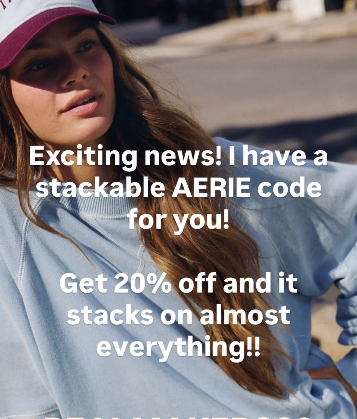 Code is Realmakers20

It’s stackable on top of almost everything!! Have fun!!

#LTKSaleAlert