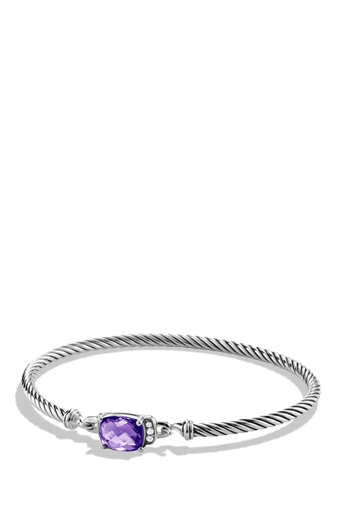 'Petite Wheaton' Bracelet with Semiprecious Stone & Diamonds | Nordstrom