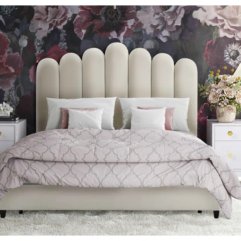 Celine Velvet Bed | Wayfair North America