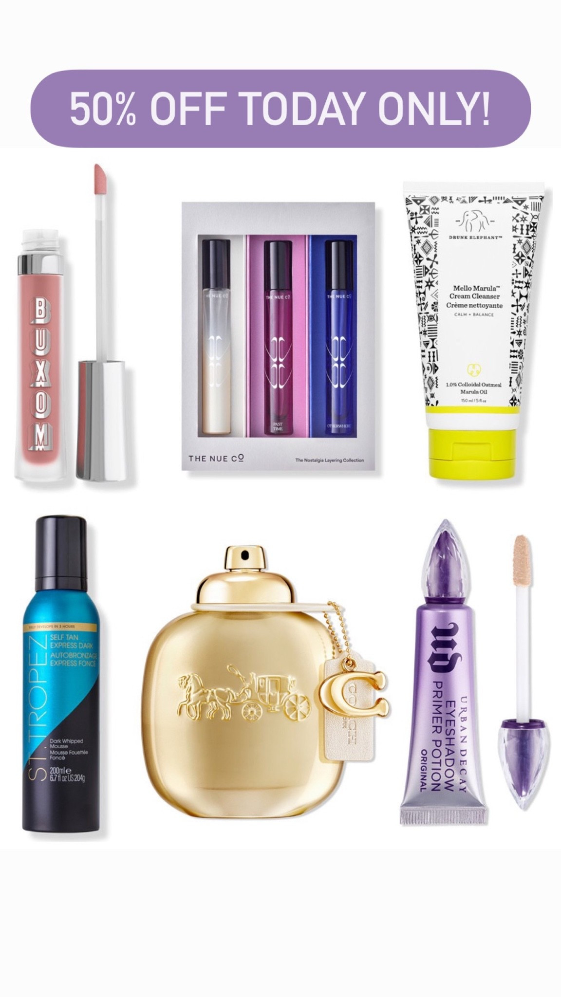 Ulta beauty deals! 50% off today only!

#LTKBeauty #LTKSaleAlert