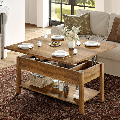 WOWLIVE Lift Top Coffee Table , 4-in-1 Multi-Function and Large Coffee Table with Storage | Target