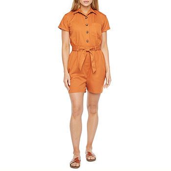 a.n.a Short Sleeve Romper | JCPenney