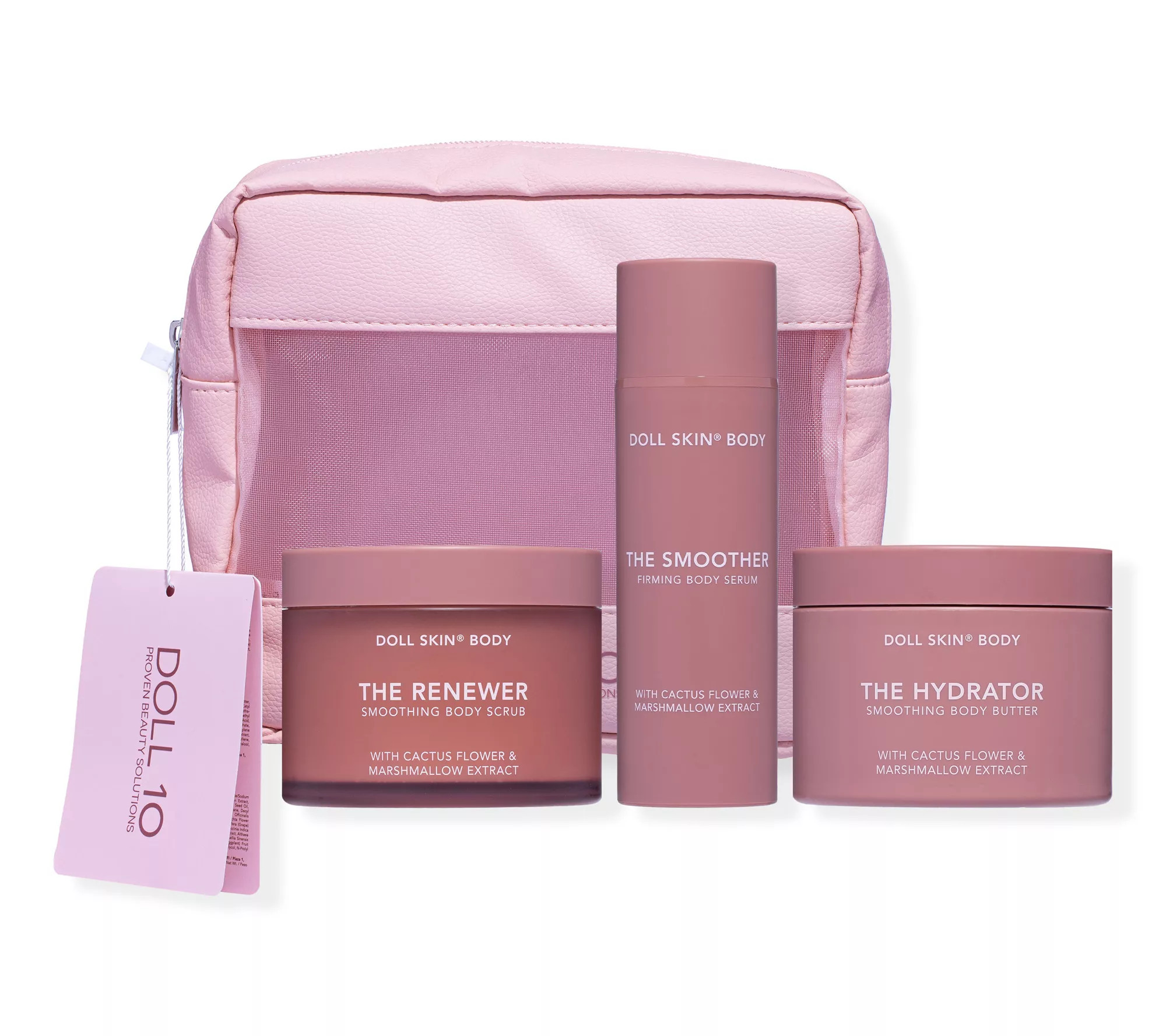 Doll 10 Doll Skin Body Smooth, Firm & Glow Trio With Bag - QVC.com | QVC
