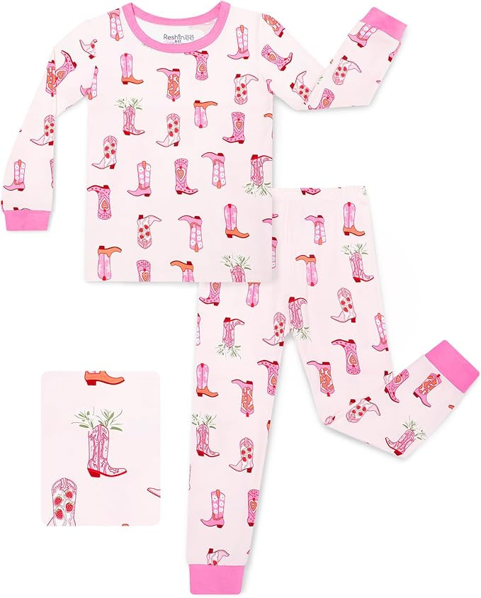 Bamboo Viscose Toddler Girls Kids Pajamas Unicorn Mermaid Pjs Long Sleeve Snug fit 12M-8Y 2pcs So... | Amazon (US)