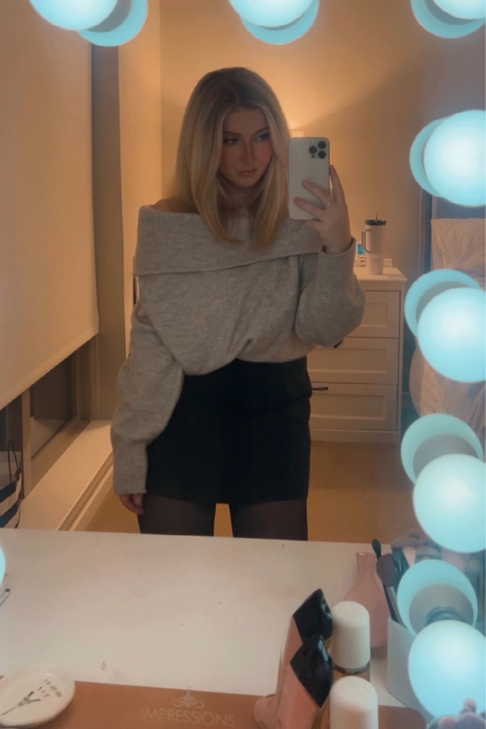 fall outfit idea, fall outfit inspo, off the shoulder sweaters, black mini skirt

#LTKFindsUnder100 #LTKSeasonal #LTKFindsUnder50