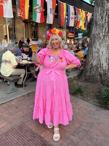 Prost 🍻🌸🪅 Had so much fun last night at Fiesta GartenFest 🤩 Drank German beer, ate a pretzel, and had some much needed girl talk! Also, who am I going out on a Wednesday 😂

My dress felt perfect for Fiesta and it’s from @ivycityco 🩷 Available XXS-5X 🛍️ Use code THATBLONDEREBEL15 to save!

#LTKSeasonal #LTKplussize #LTKparties