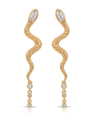 ETTIKA Serpentina Cubic Zirconia Drop Earrings - Macy's | Macy's