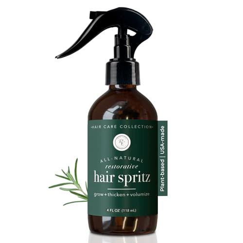 Rowe Casa Organics Natural Restorative Hair Spritz with Witch Hazel & Therapeutic Essential Oils, Hand-Crafted Hair Volumizer, Thickener, & Growth Booster, 4 Fl. Oz. | Amazon (US)