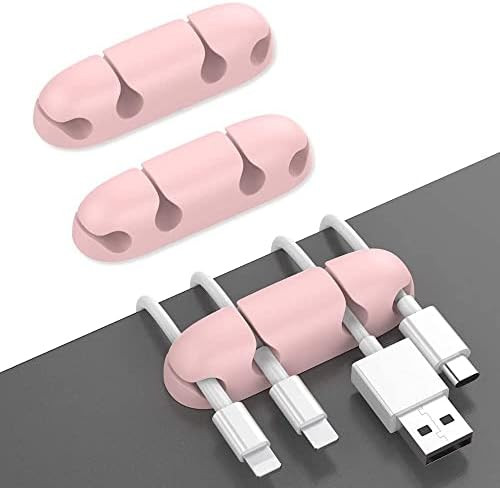 AhaStyle 3 Pack Cord Holders for Desk, Strong Adhesive Cord Keeper Cable Clips Organnizer for Org... | Amazon (US)