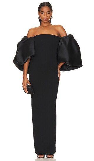 Pia Maxi Dress in Black | Revolve Clothing (Global)