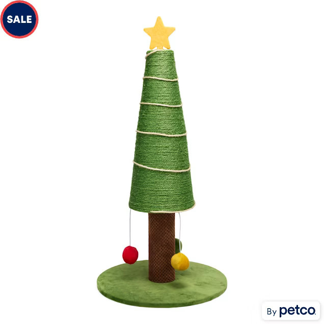 Merry Makings Christmas Tree Cat Scratch Post | Petco