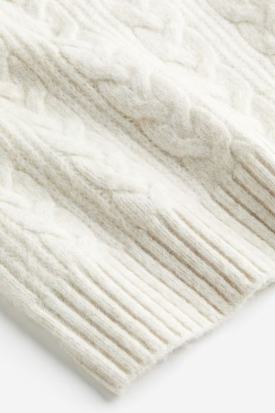 Oversized Cable-knit Sweater - Natural white - Ladies | H&M US | H&M (US + CA)