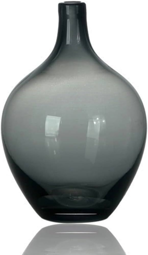 XIUWOUG Black Glass Vase,Decorative Black Vase for Centerpiece,Glass Flower Vase for Home Decor,T... | Amazon (US)