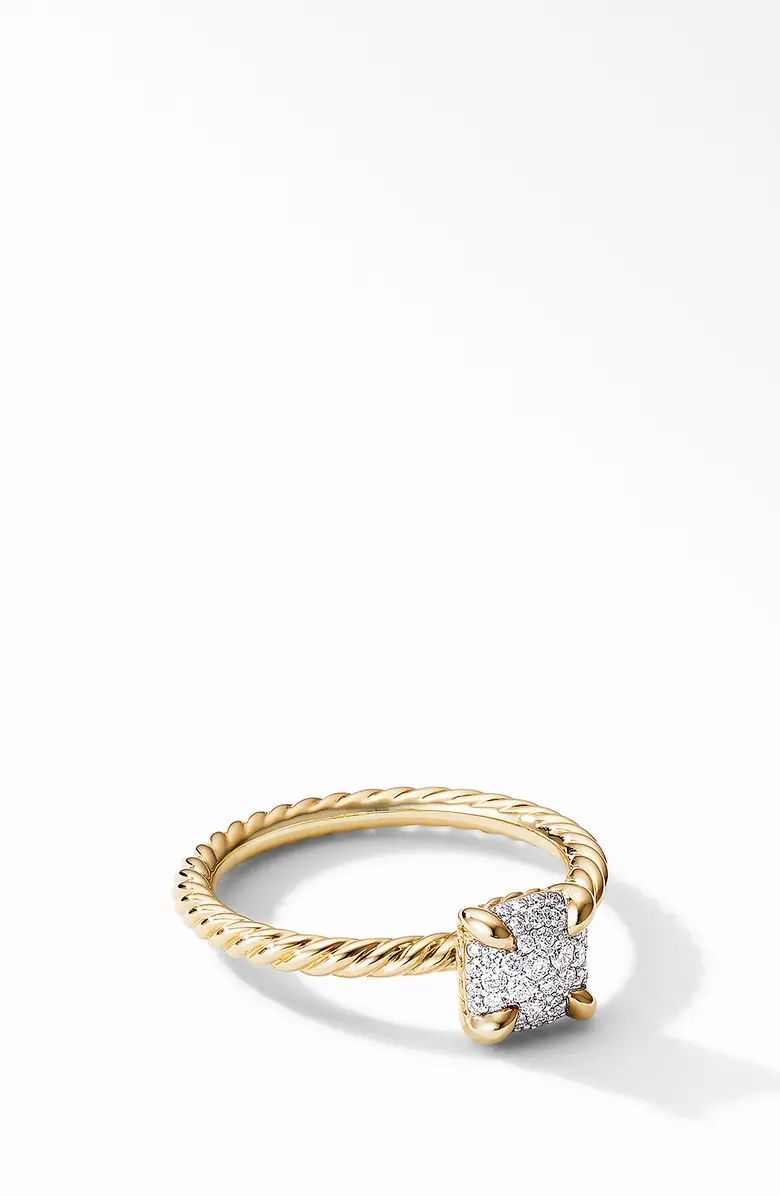 Chatelaine® Ring in 18K Gold with Pavé Diamonds | Nordstrom