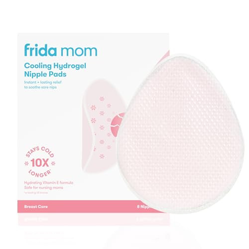 Frida Mom Nursing Pads, Cooling Hydrogel Nipple Pads for Hydration and Soothing Sore Nipples, Breastfeeding Essentials, 8ct | Amazon (US)