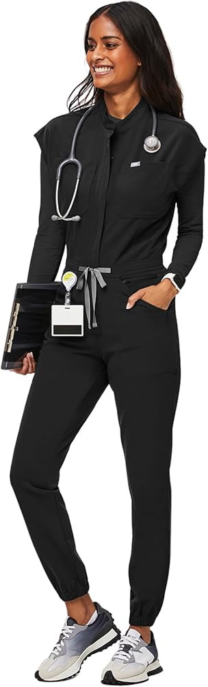 FIGS Rafaela Cargo ScrubJumpsuit for Women — Comfortable Fit One-Piece Jogger Scrub Set, High R... | Amazon (US)