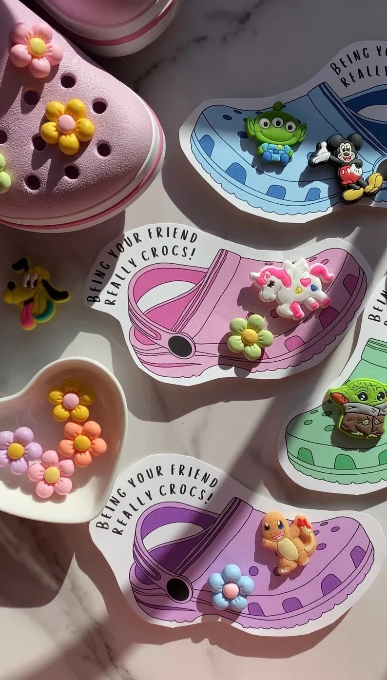 Class Gift Printable, DIY Birthday Party Favor, Shoe Charm, Valentine's Day Card, School Party Id... | Etsy (US)