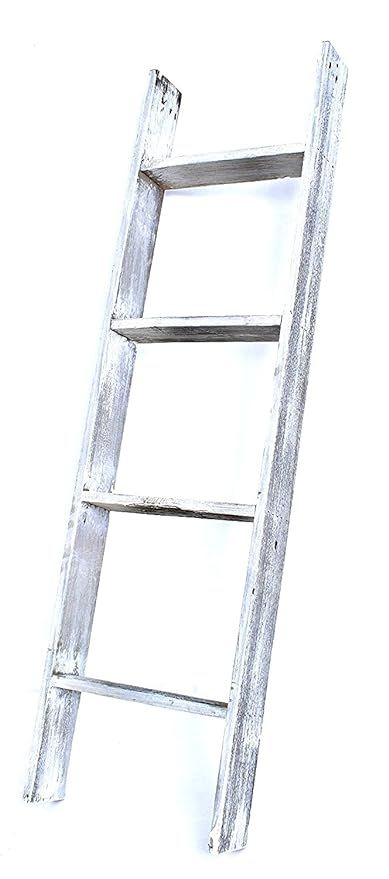 BarnwoodUSA Rustic Farmhouse Blanket Ladder - Our 4 ft Ladder can be Mounted Horizontally or Vert... | Amazon (US)
