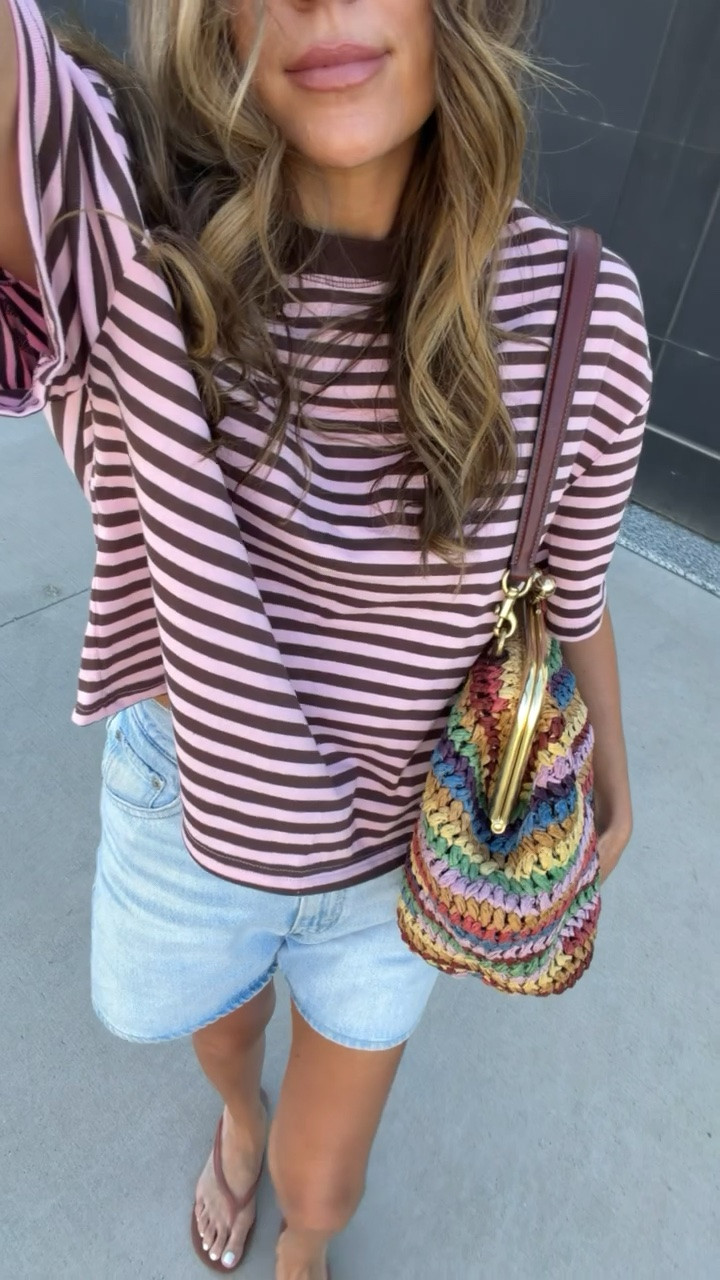 My favorite striped tee & jelly sandals are on sale for prime day!!  Comes in a bunch of colors! 

Prime day sale, summer outfit, casual outfit, mom outfit, denim shorts

#LTKootd #LTKSaleAlert #LTKgrwm