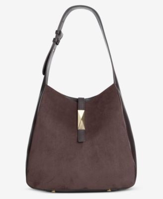 I.n.c. International Concepts Salee Glazed Shoulder Bag, Exclusively at Macy's - Chocolate Plum | Macy's