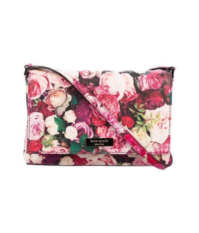 Kate Spade New York Floral Leather Crossbody Bag Pink Kate Spade New York Floral Leather Crossbody Bag | The RealReal