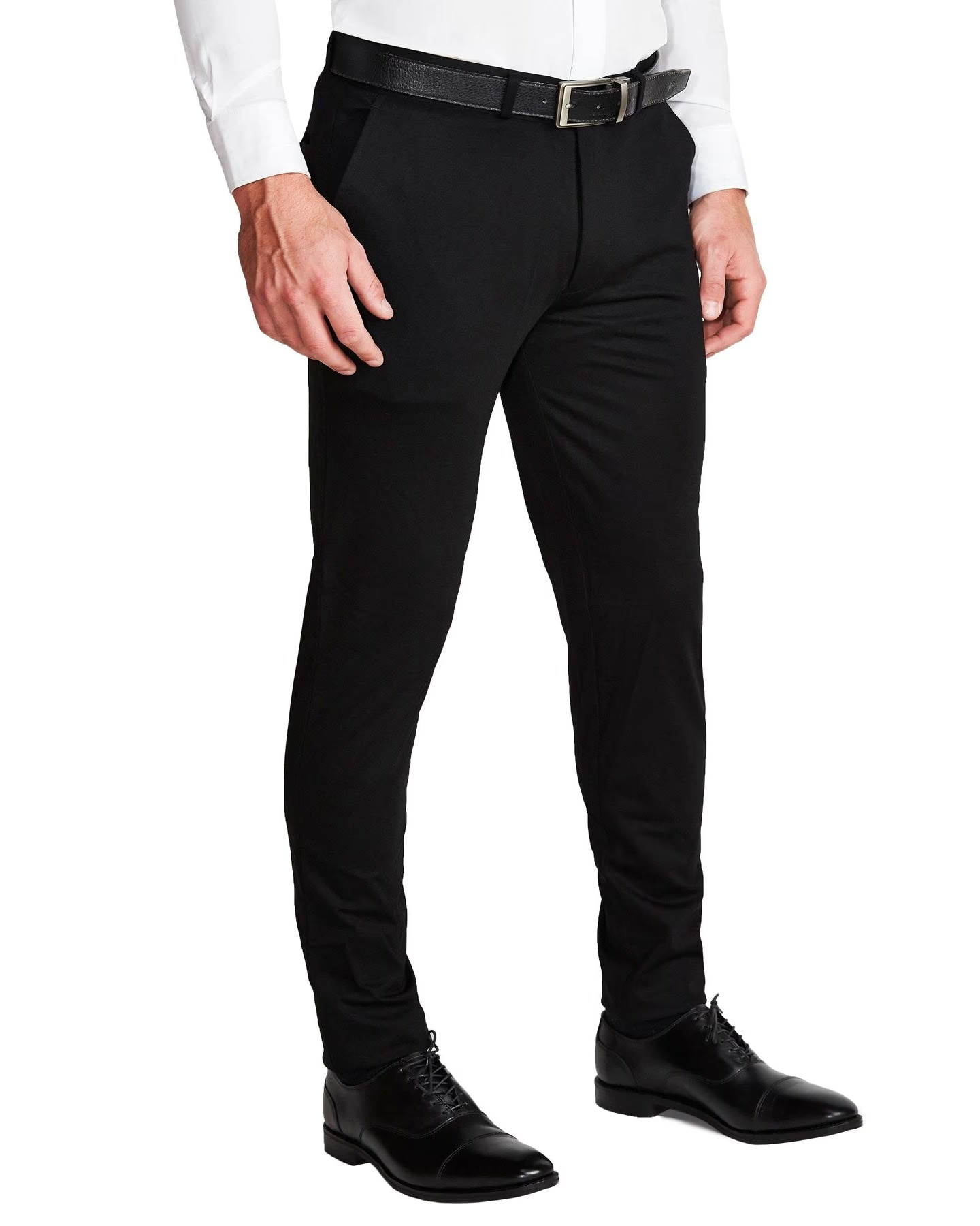 Athletic Fit Stretch Suit Pants - Black | State and Liberty (US)